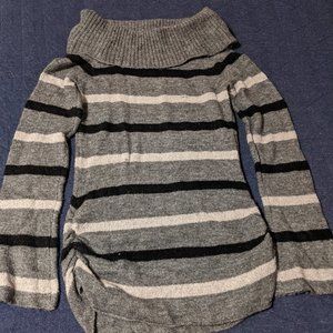 Grey Striped Sweater
